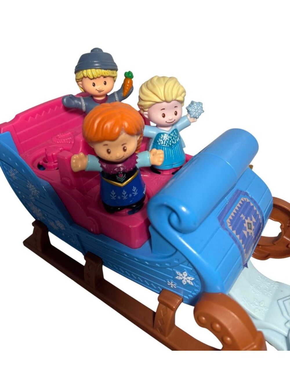 Disney Frozen Little People Sleigh Elsa Anna Kristoff Figures By Fisher-Price